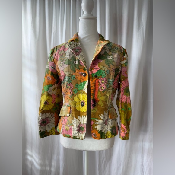 Vintage miss sixty floral print jacket. Size M - Picture 3 of 11